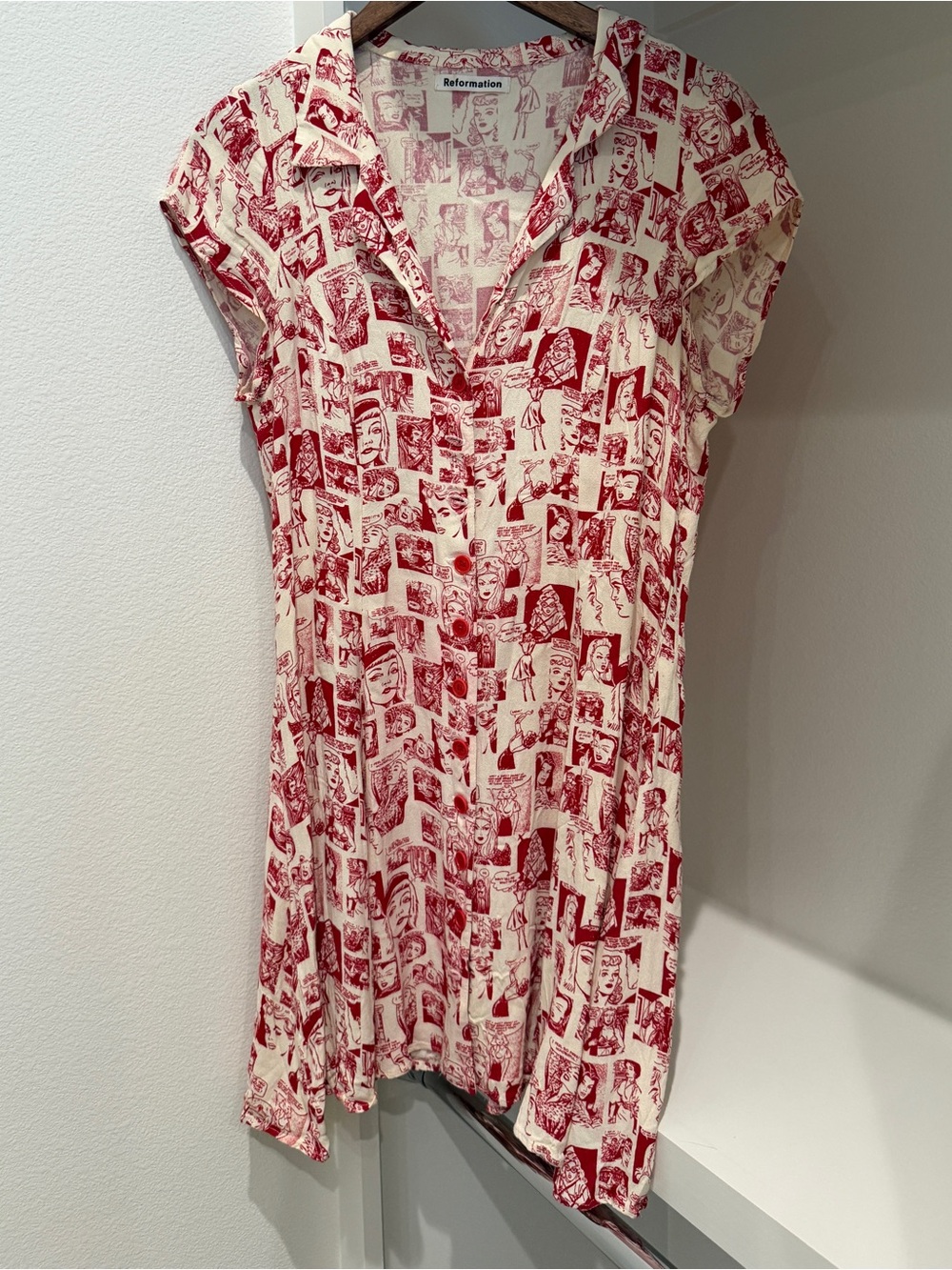 Reformation newspaper dress